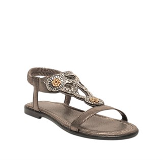 Yes Zenne Sandalet 118 Sultan Platin