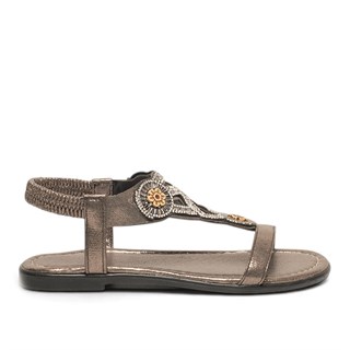 Yes Zenne Sandalet 118 Sultan Platin
