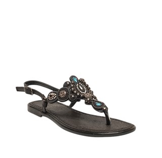 Yes Zenne Sandalet 120 Sultan Siyah