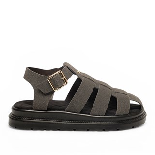 Genel Zenne Sandalet 21 Süet Füme