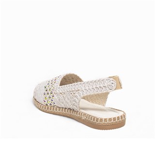 Genel Zenne Sandalet 93 Örgü Beyaz