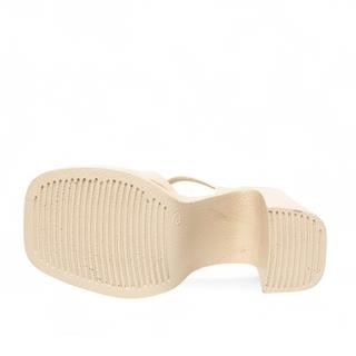 Genel Zenne Sandalet Platform Topuklu 1010 Cilt Bej