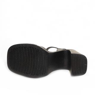 Genel Zenne Sandalet Platform Topuklu 1000 Cilt Siyah