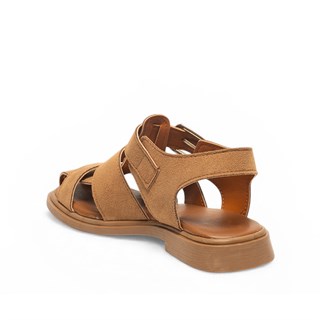 Genel Zenne Sandalet S-102 Süet Taba