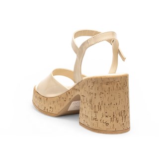 Genel Zenne Sandalet Topuklu 310 Yanki Bej