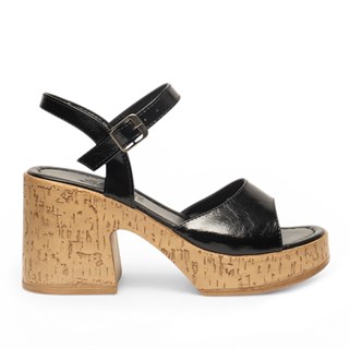 Genel Zenne Sandalet Topuklu 310 Yanki Siyah