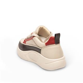 Genel Zenne Spor Ayakkabı 210 Anorak Bej-kahve-kırmızı