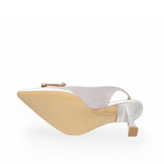 Genel Zenne Stiletto 051 Saten Gümüş