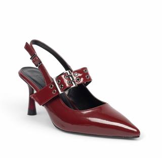 Genel Zenne Stiletto 2862 Rugan Bordo