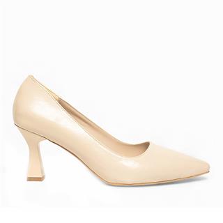 Genel Zenne Stiletto 360 Kırışık Rugan Bej
