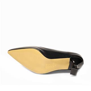 Genel Zenne Stiletto 360 Kırışık Rugan Siyah