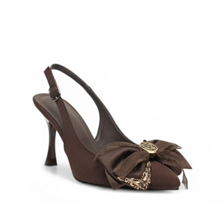 Genel Zenne Stiletto 407 Zara Saten Kahve