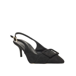Genel Zenne Stiletto Abiye 105 Süet Siyah