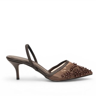 Genel Zenne Stiletto Abiye 101 Kahve