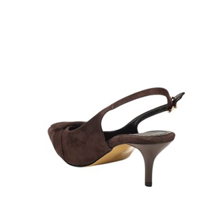 Genel Zenne Stiletto Abiye 105 Süet Kahve