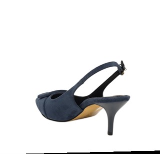 Genel Zenne Stiletto Abiye 105 Süet Lacivert