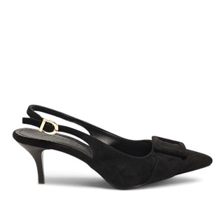 Genel Zenne Stiletto Abiye 105 Süet Siyah