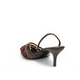 Genel Zenne Stiletto Abiye 101 Kahve