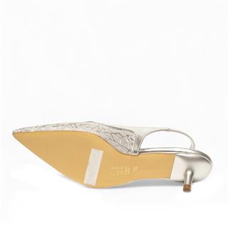 Genel Zenne Stiletto Topuklu 207 Gümüş