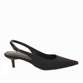 Genel Zenne Stiletto Topuklu 200 Zara Saten Siyah