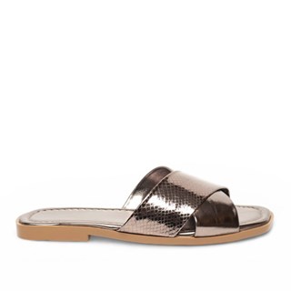 Genel Zenne Terlik 101-1 Metalik Platin