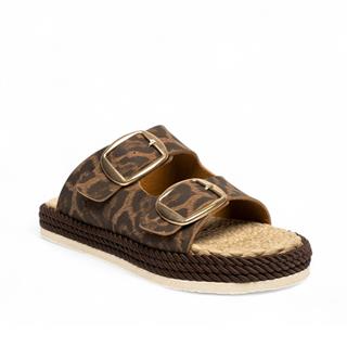 Genel Zenne Terlik 300 Leopar Kahve
