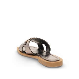 Genel Zenne Terlik 5001-16 Metalik Platin