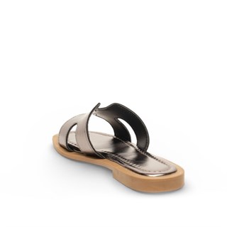 Genel Zenne Terlik 5001-1 Metalik Platin