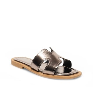 Genel Zenne Terlik 5001-1 Metalik Platin
