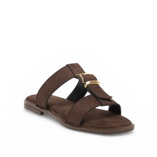 Genel Zenne Terlik T-301 Süet Kahve