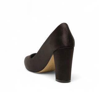 Genel Zenne Topuklu Ayakkabı C08011 Saten Siyah