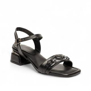 Genel Zenne Topuklu Sandalet 702 Cilt Siyah