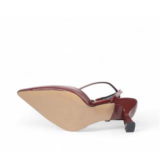 Genel Zenne Topuklu Stiletto 600 Rugan Bordo
