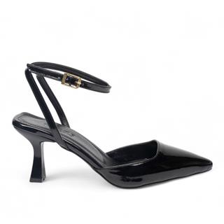 Genel Zenne Topuklu Stiletto 600 Rugan Siyah