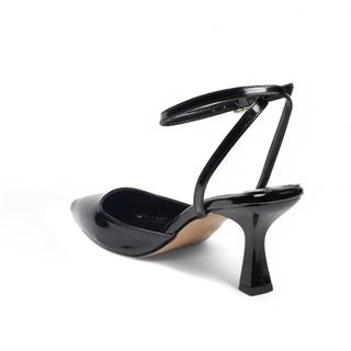 Genel Zenne Topuklu Stiletto 600 Rugan Siyah