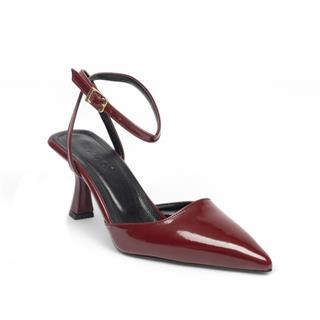 Genel Zenne Topuklu Stiletto 600 Rugan Bordo