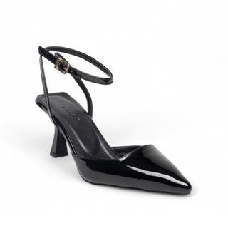 Genel Zenne Topuklu Stiletto 600 Rugan Siyah