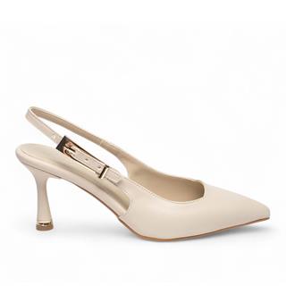 Genel Zenne Topuklu Stiletto 422 Bej