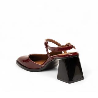 Renas Zenne Topuklu Ayakkabı 53736 Rugan Bordo