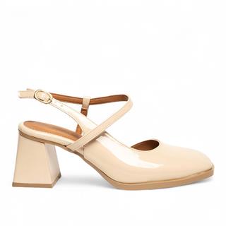 Renas Zenne Topuklu Ayakkabı 53736 Rugan Bej