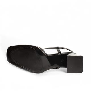 Renas Zenne Topuklu Ayakkabı 53736 Rugan Siyah