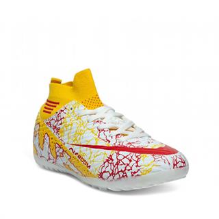 Laliga Erkek 565 Halı Saha Beyaz Kırmızı Desen