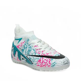 Laliga Erkek Level 600 Halı Saha Beyaz Turkuaz Desen