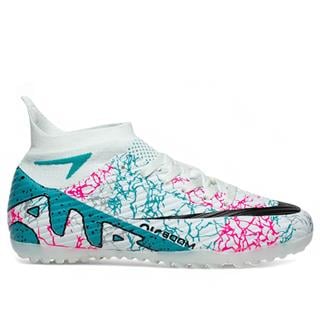 Laliga Erkek Level 600 Halı Saha Beyaz Turkuaz Desen