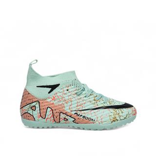 Laliga Filet Level 600 Halı Saha Su Yeşil Somon Desenli