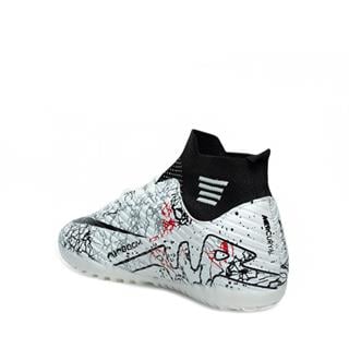 Laliga Garson 565 Halı Saha Beyaz Siyah Desenli