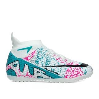 Laliga Garson Level 600 Halı Saha Beyaz Turkuaz Desenli