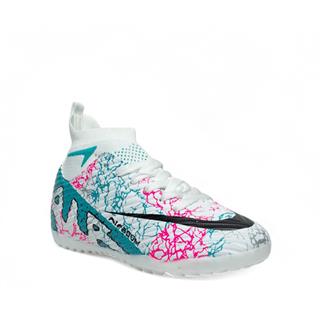 Laliga Garson Level 600 Halı Saha Beyaz Turkuaz Desenli