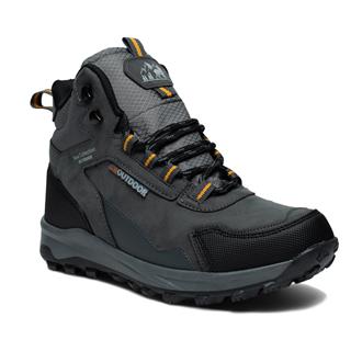 Lambirlent Erkek Trekking Bot 1250-3 Füme Siyah Sarı