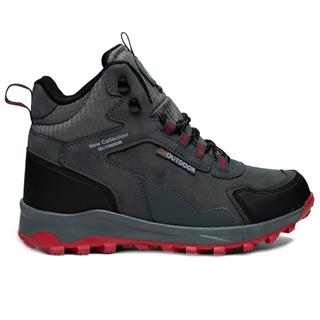 Lambirlent Erkek Trekking Bot 1250-9 Füme Siyah Kırmızı Tbn Füme Kırmızı